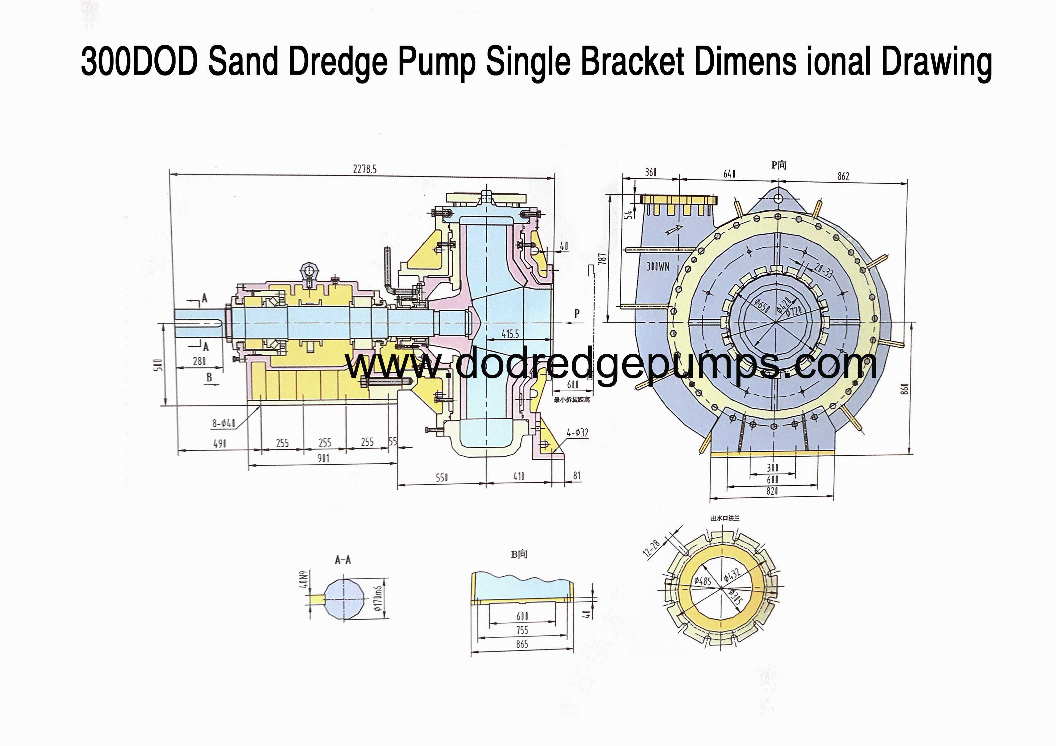 Installation Drawing 12 Inch Dredger Pump